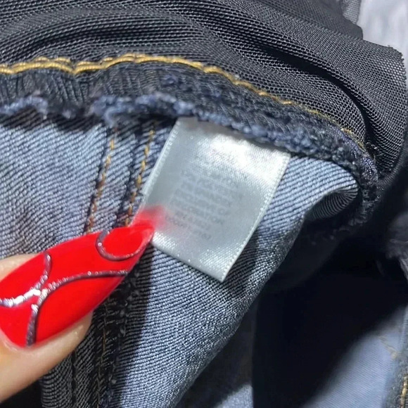 Christopher‎ & Banks Signature Slimming Petite Jeans Dark Wash Mid Rise - Picture 7 of 9